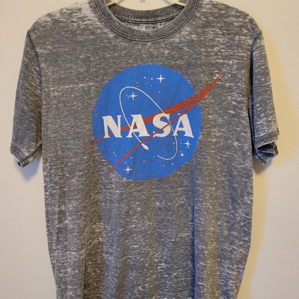 NASA Short Sleeve Graphic T-Shirt Soot Black
